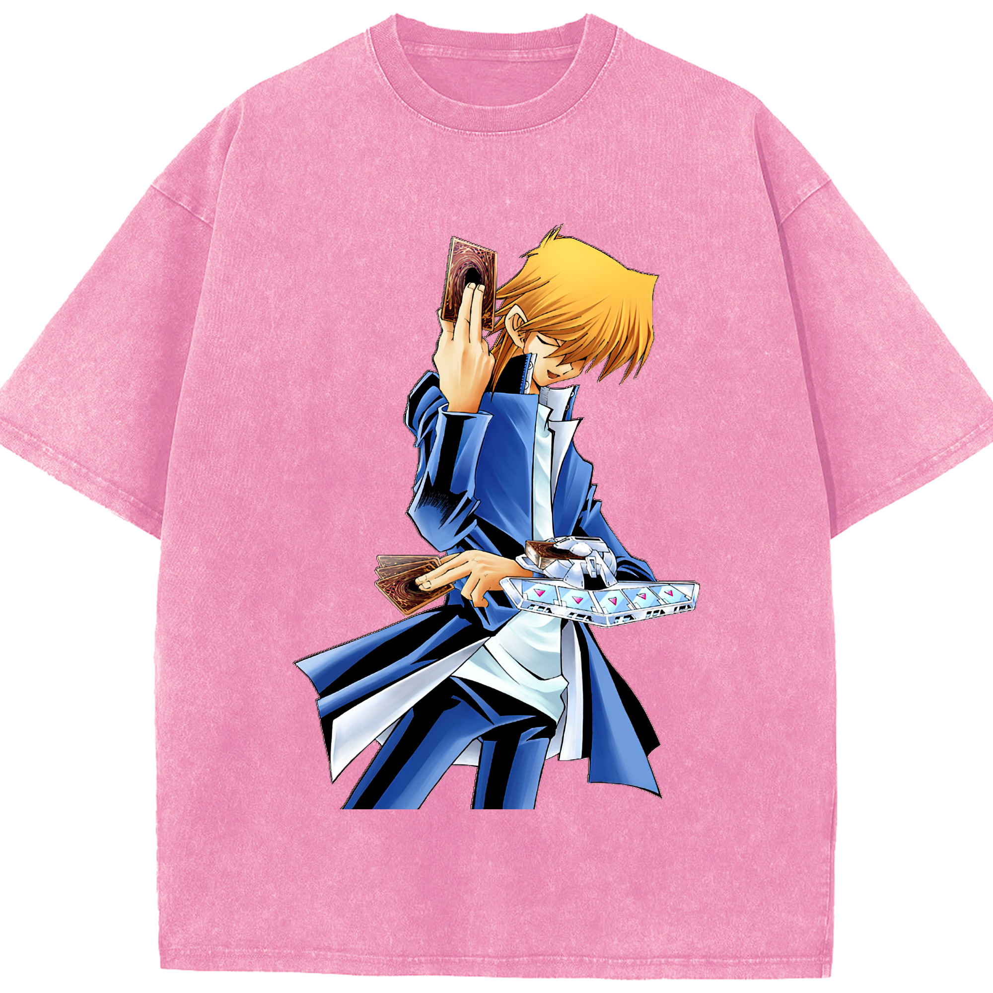 （画像用） 遊☆戯☆王 Yu-Gi-Oh! 綿100% ヴィンテージ風 半袖Tシャツ（フロントプリント）